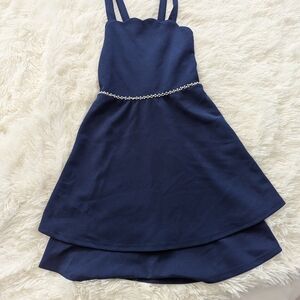 Elegant Navy Blue Kids Dress